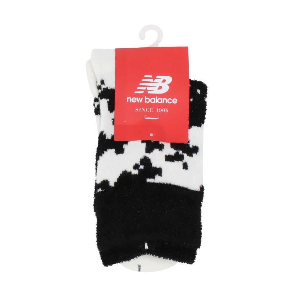 ニューバランス（new balance）（レディース）ゴルフ 蓄熱保温 カウスポット柄 ミディアム ショートソックス 012-4286506-030