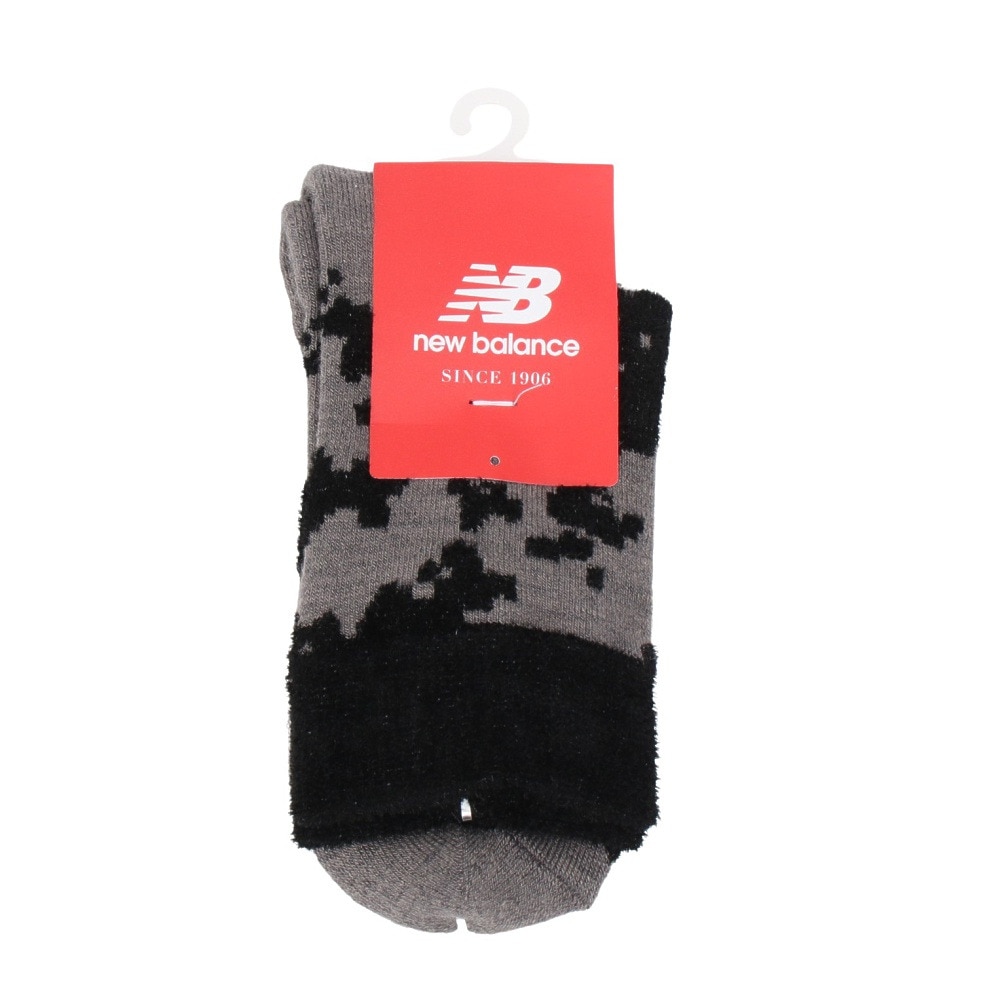 ニューバランス（new balance）（レディース）ゴルフ 蓄熱保温 カウスポット柄 ミディアム ショートソックス 012-4286506-024