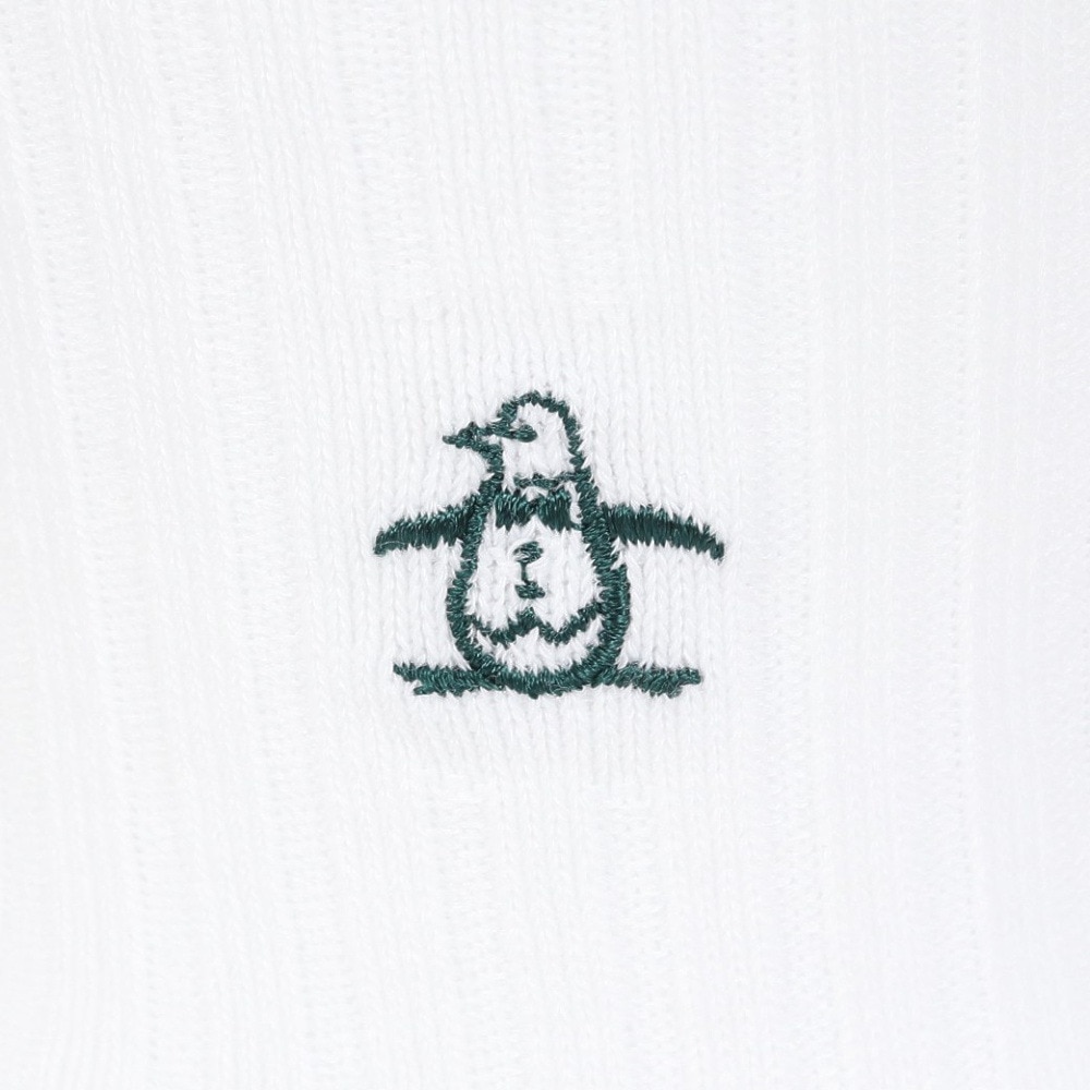 マンシングウエア（MUNSING WEAR）（レディース）ゴルフ ミドル丈 ラインソックス MGCXJB01 WHGR
