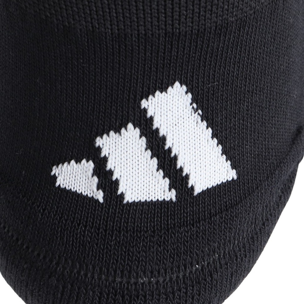 アディダス（adidas）（レディース）ハーフクルー丈 ソリッド クッションソックス KSM66-JD4436BLK
