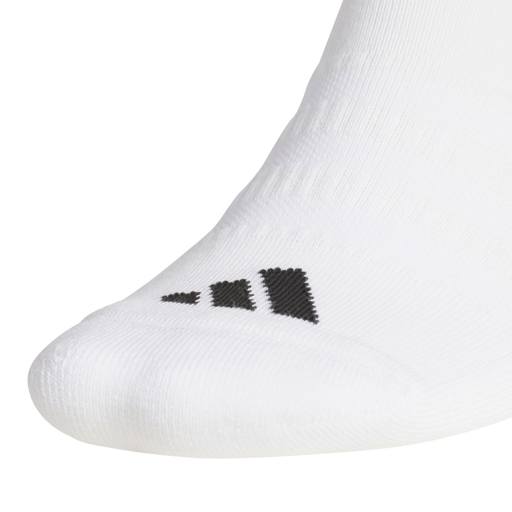 アディダス（adidas）（レディース）ハーフクルー丈 ソリッド クッションソックス KSM66-JD4437W