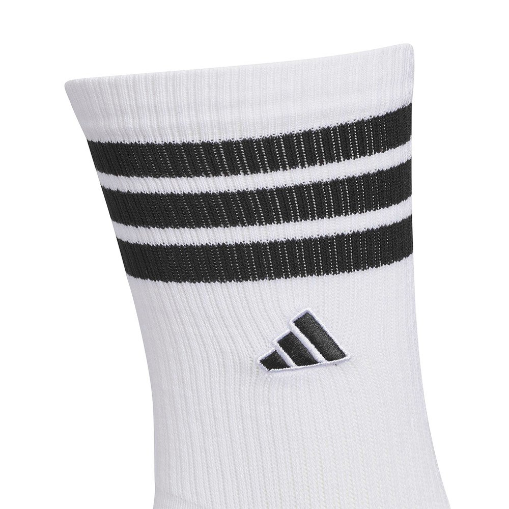 アディダス（adidas）（レディース）ゴルフ クルー丈 3ST クッションソックス KO387-KF0464WH/BK