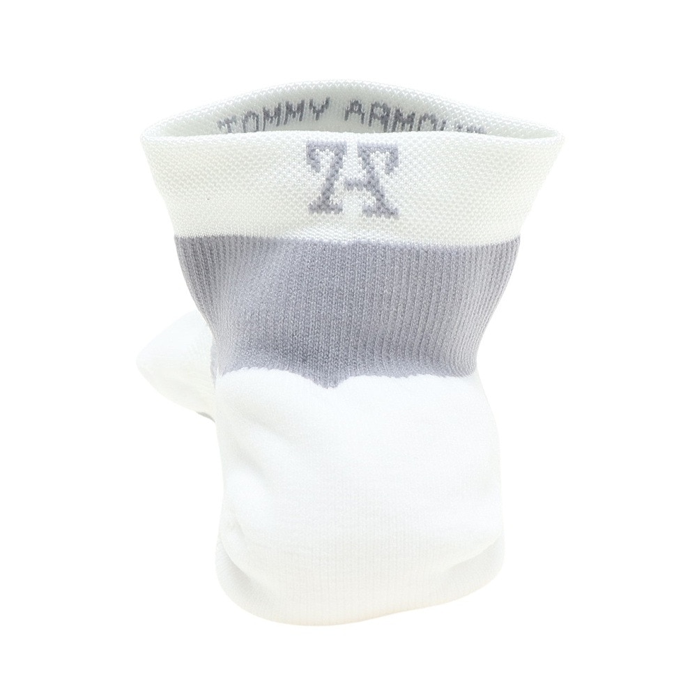 トミーアーマー（Tommy Armour）（レディース）ゴルフ 着圧 Runtage アンクルソックス TAED22F080017 WHT