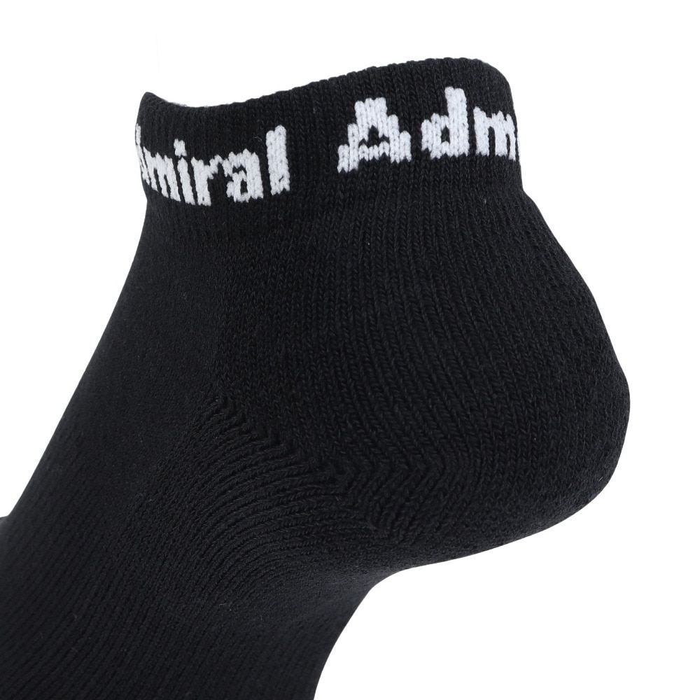 アドミラル ゴルフ（Admiral GOLF）（レディース）レディースショート丈 ゴルフソックス ADMB317F-BLK