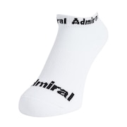 (レディース)レディースショート丈 ゴルフソックス ADMB317F-WHT