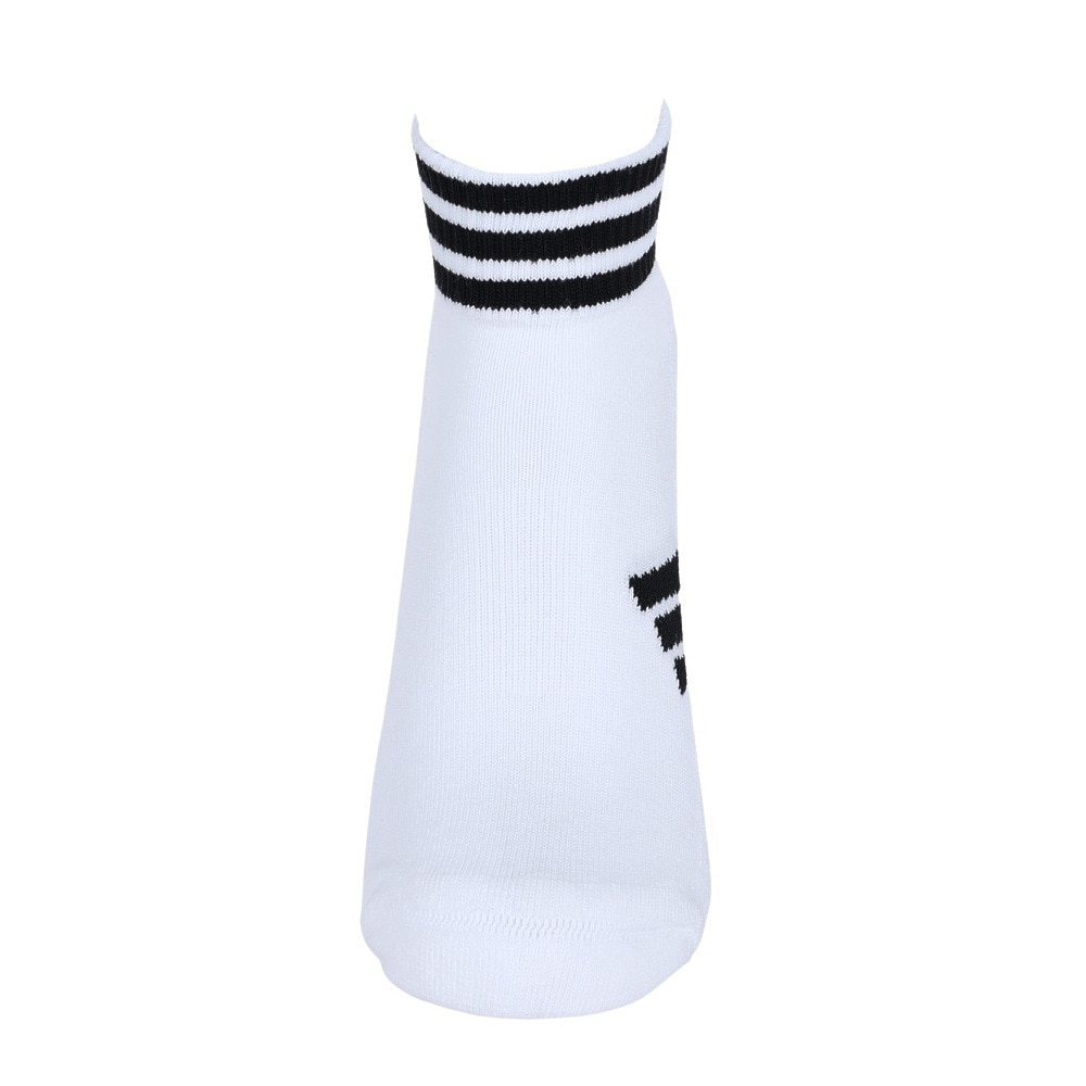 アディダス（adidas）（レディース）ゴルフ アンクル丈 スリーストライプス クッションソックス MGR64-HT5776 WH/BK