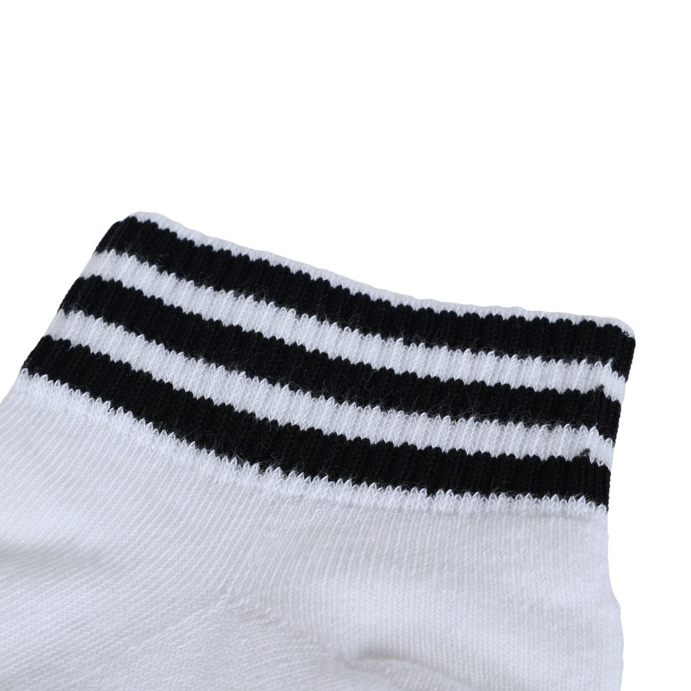 アディダス（adidas）（レディース）ゴルフ アンクル丈 スリーストライプス クッションソックス MGR64-HT5776 WH/BK
