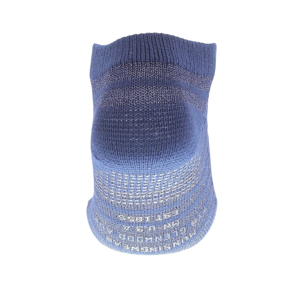 マンシングウエア（MUNSING WEAR）（レディース）ゴルフ 抗菌防臭 SEASON ショート丈 光沢ボーダー5本指ソックス MGCVJB05 NV00