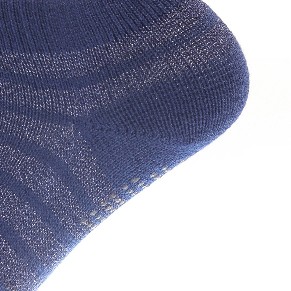 マンシングウエア（MUNSING WEAR）（レディース）ゴルフ 抗菌防臭 SEASON ショート丈 光沢ボーダー5本指ソックス MGCVJB05 NV00