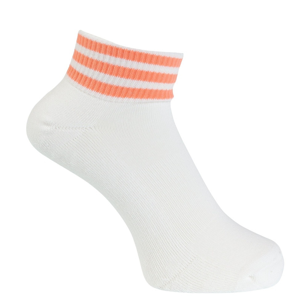 アディダス（adidas）（メンズ、レディース）ゴルフ アンクル丈 スリーストライプス クッションソックス MGR64-IB0461WH