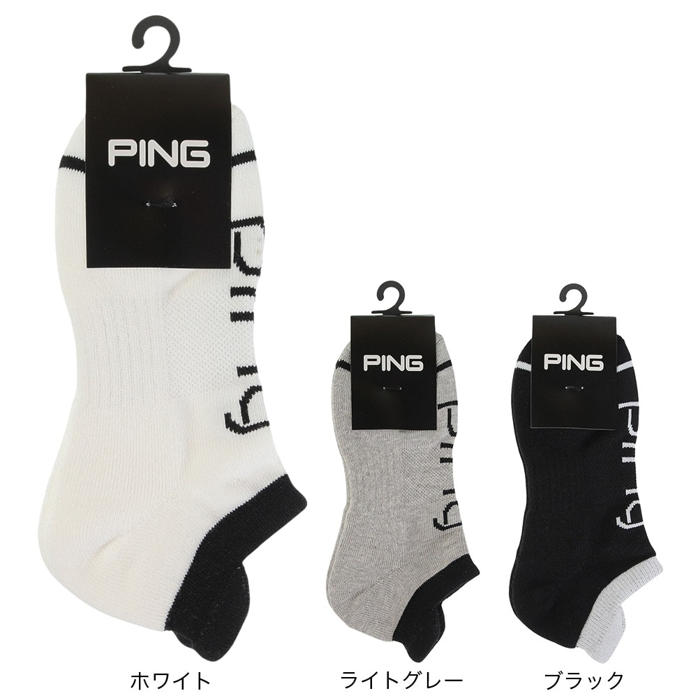 ピン（PING）（レディース）ゴルフ 抗菌防臭 アンクルソックス 622-4186100-022