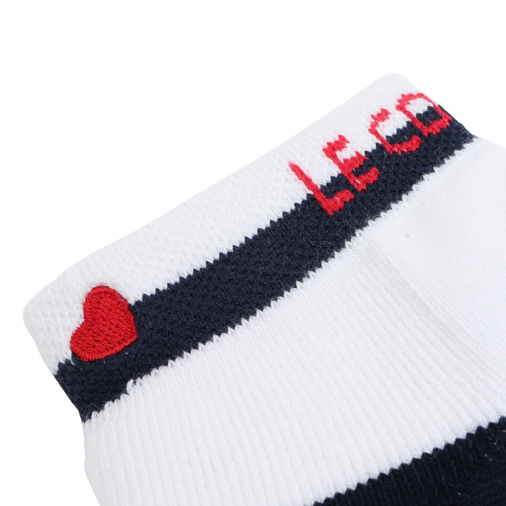 ルコックスポルティフ（lecoqsportif）（レディース）ゴルフ ロゴ入りアンクル丈ソックス QGCXJB03 WH00