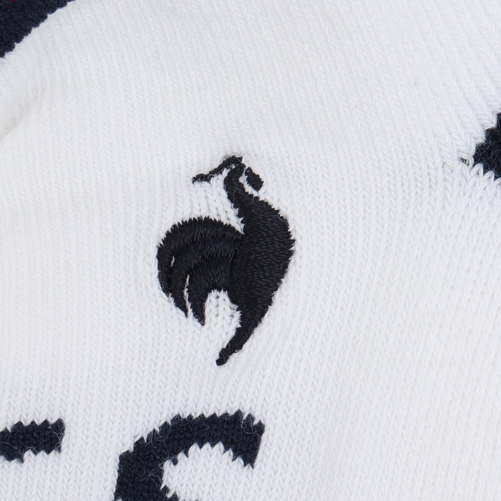 ルコックスポルティフ（lecoqsportif）（レディース）ゴルフ ロゴ入りアンクル丈ソックス QGCXJB03 WH00