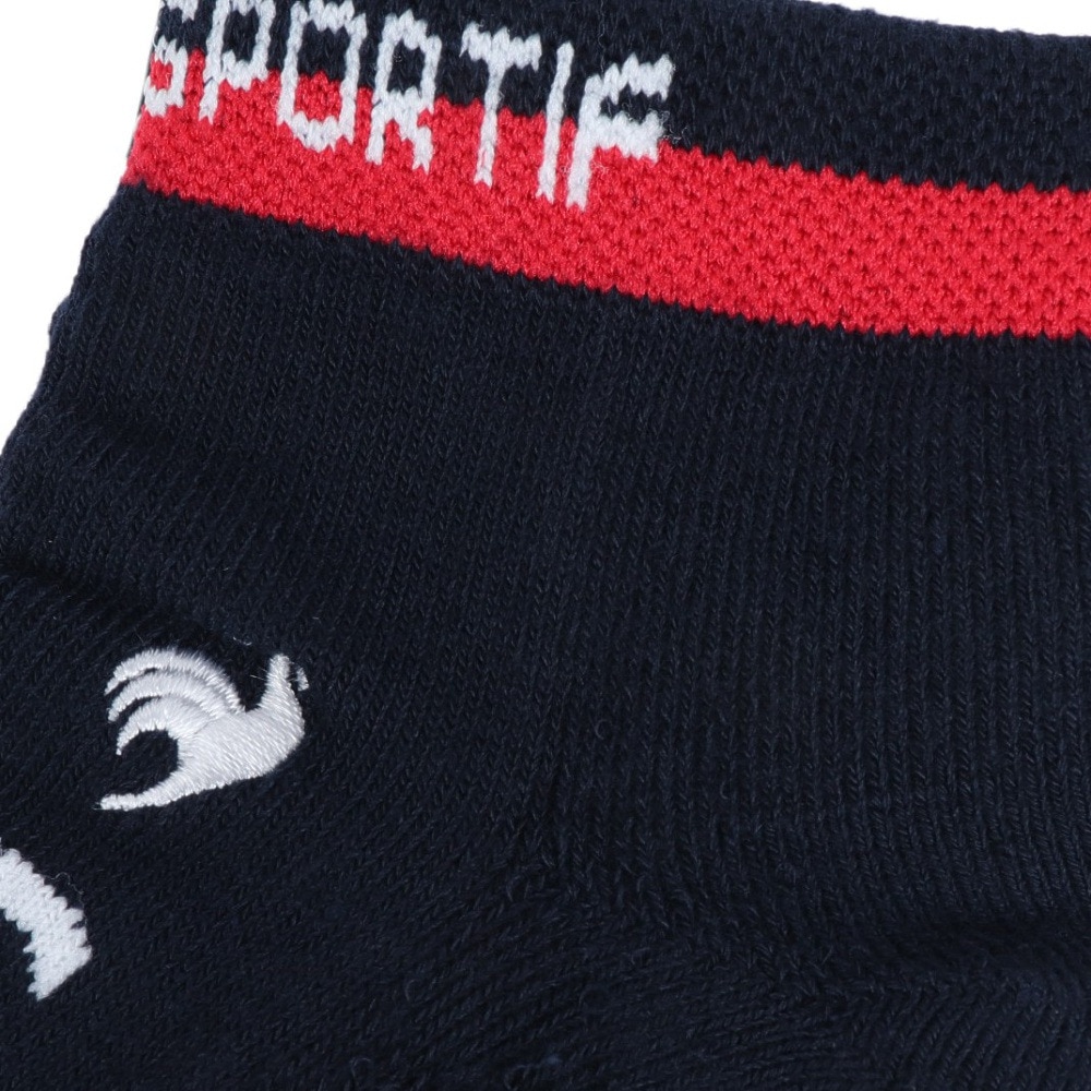 ルコックスポルティフ（lecoqsportif）（レディース）ゴルフ ロゴ入りアンクル丈ソックス QGCXJB03 NV00