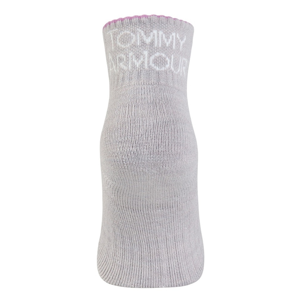 トミーアーマー（Tommy Armour）（レディース）ゴルフ 保温 消臭 ショートソックス TASK24F080012 GRY