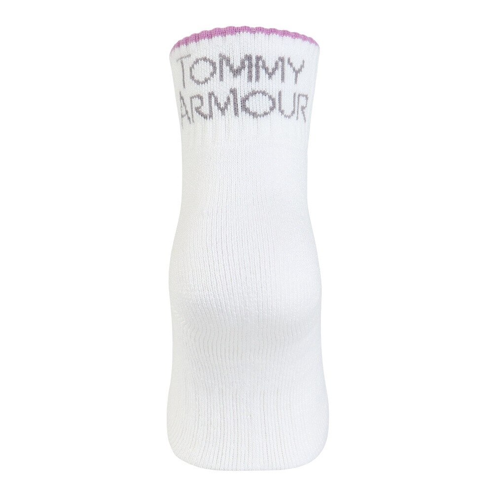 トミーアーマー（Tommy Armour）（レディース）ゴルフ 保温 消臭 ショートソックス TASK24F080012 WHT