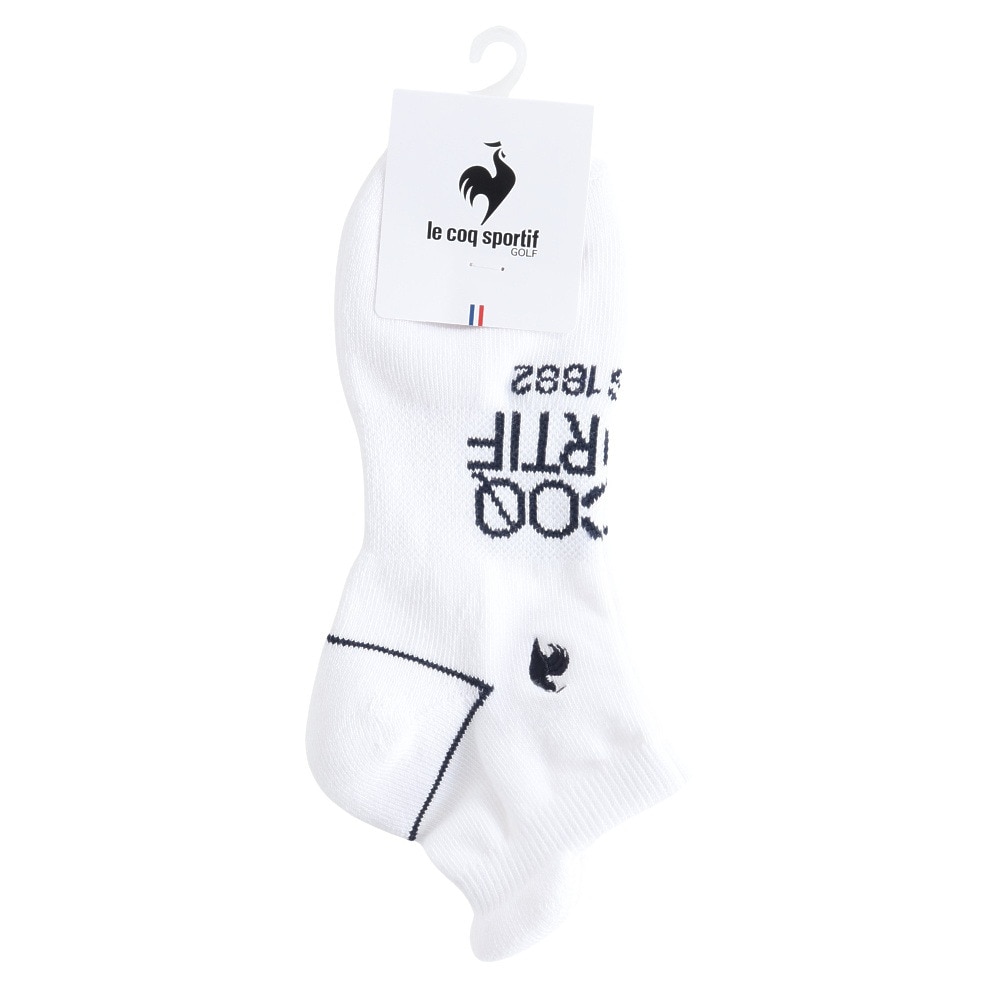 ルコックスポルティフ（lecoqsportif）（レディース）ゴルフ 定番アンクル丈ソックス LG5SSO01L WH00