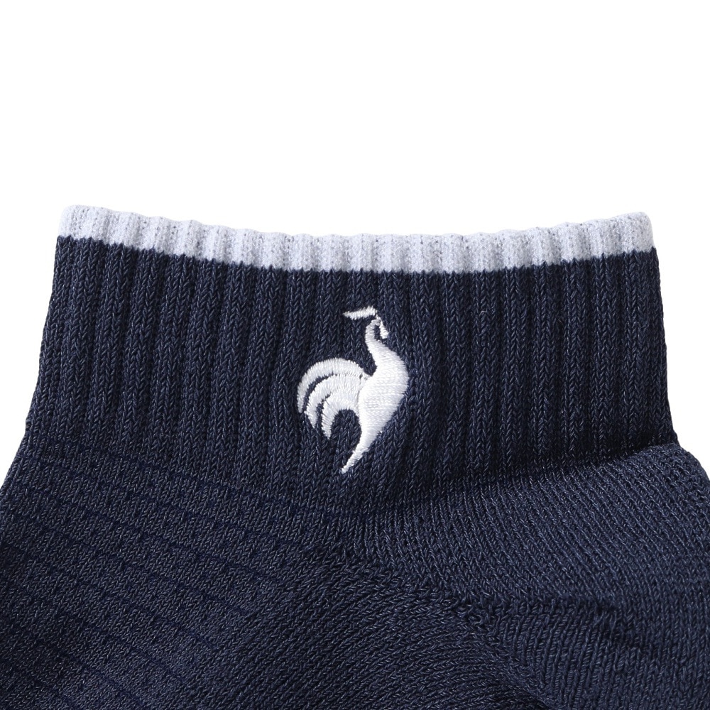 ルコックスポルティフ（lecoqsportif）（レディース）ゴルフ 涼感アンクル丈ソックス LG5SSO11L NV00