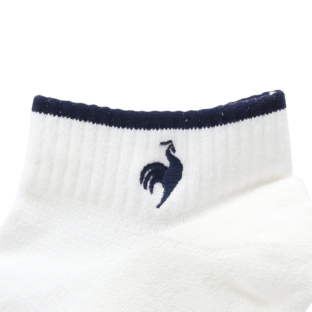ルコックスポルティフ（lecoqsportif）（レディース）ゴルフ 涼感アンクル丈ソックス LG5SSO11L WH00