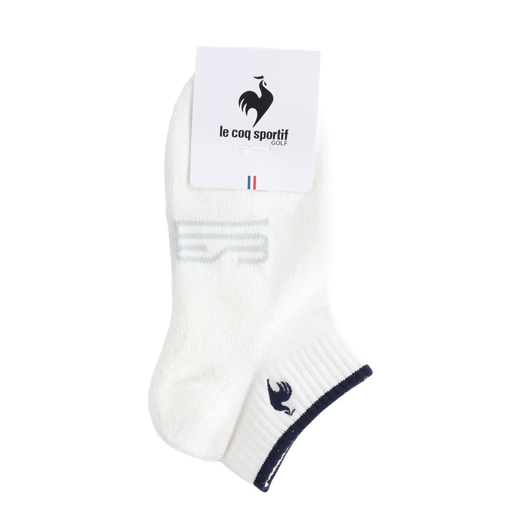 ルコックスポルティフ（lecoqsportif）（レディース）ゴルフ 涼感アンクル丈ソックス LG5SSO11L WH00