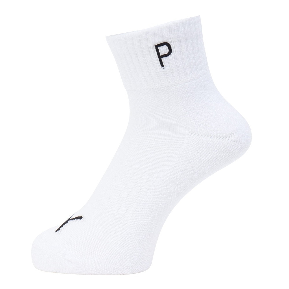 プーマ（PUMA）（レディース）ゴルフ 消臭 無地 クォーターソックス 3563047-01