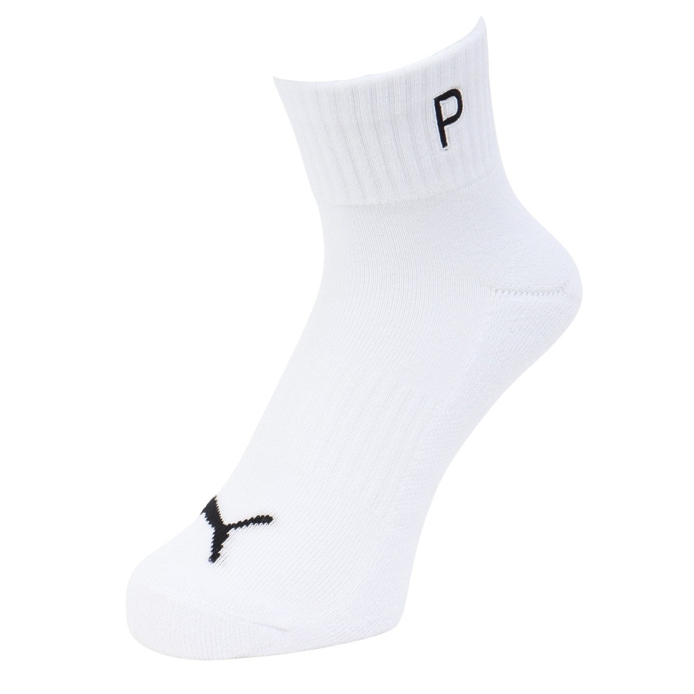 プーマ（PUMA）（レディース）ゴルフ 消臭 無地 クォーターソックス 3563047-01