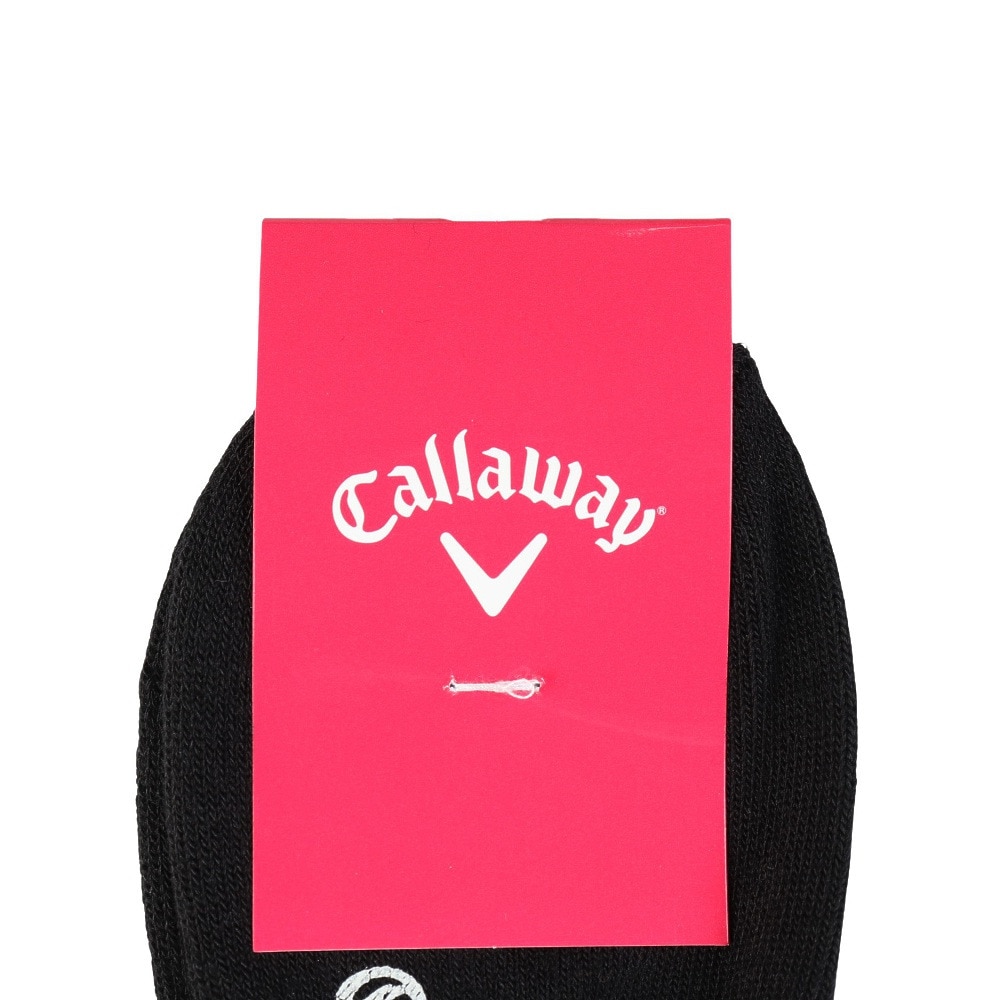 キャロウェイ（CALLAWAY）（レディース）ゴルフ 抗菌防臭 足底パイル リブ ショートソックス C25293207-1010
