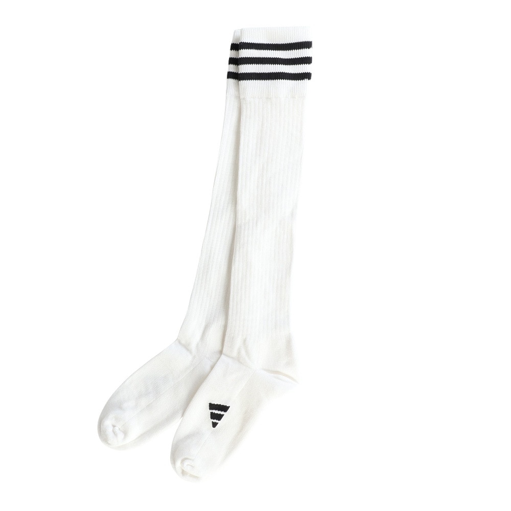 アディダス（adidas）（レディース）ゴルフ ニーハイ スリーストライプス クッションソックス MGR61-HT5767WH/BK
