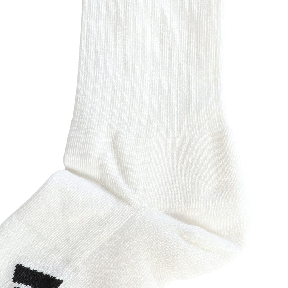 アディダス（adidas）（レディース）ゴルフ ニーハイ スリーストライプス クッションソックス MGR61-HT5767WH/BK