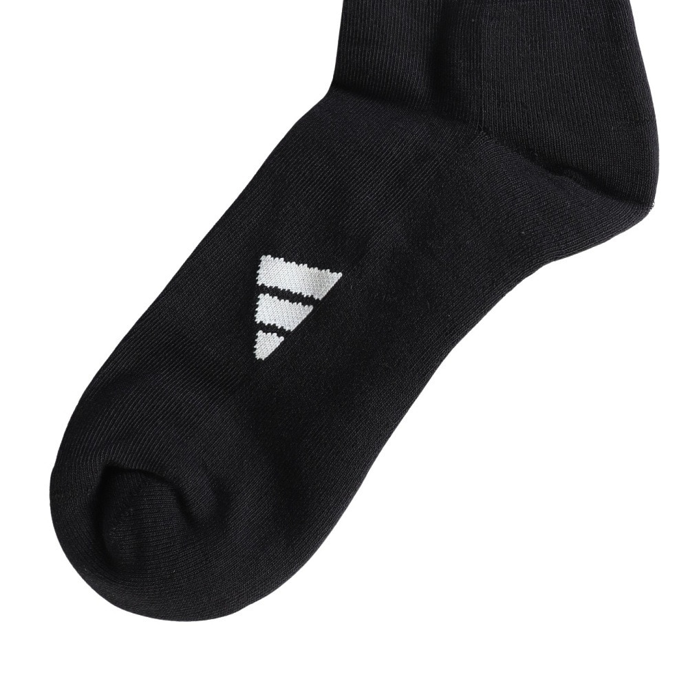 アディダス（adidas）（レディース）ゴルフ ニーハイ スリーストライプス クッションソックス MGR61-HT5768BK/WH