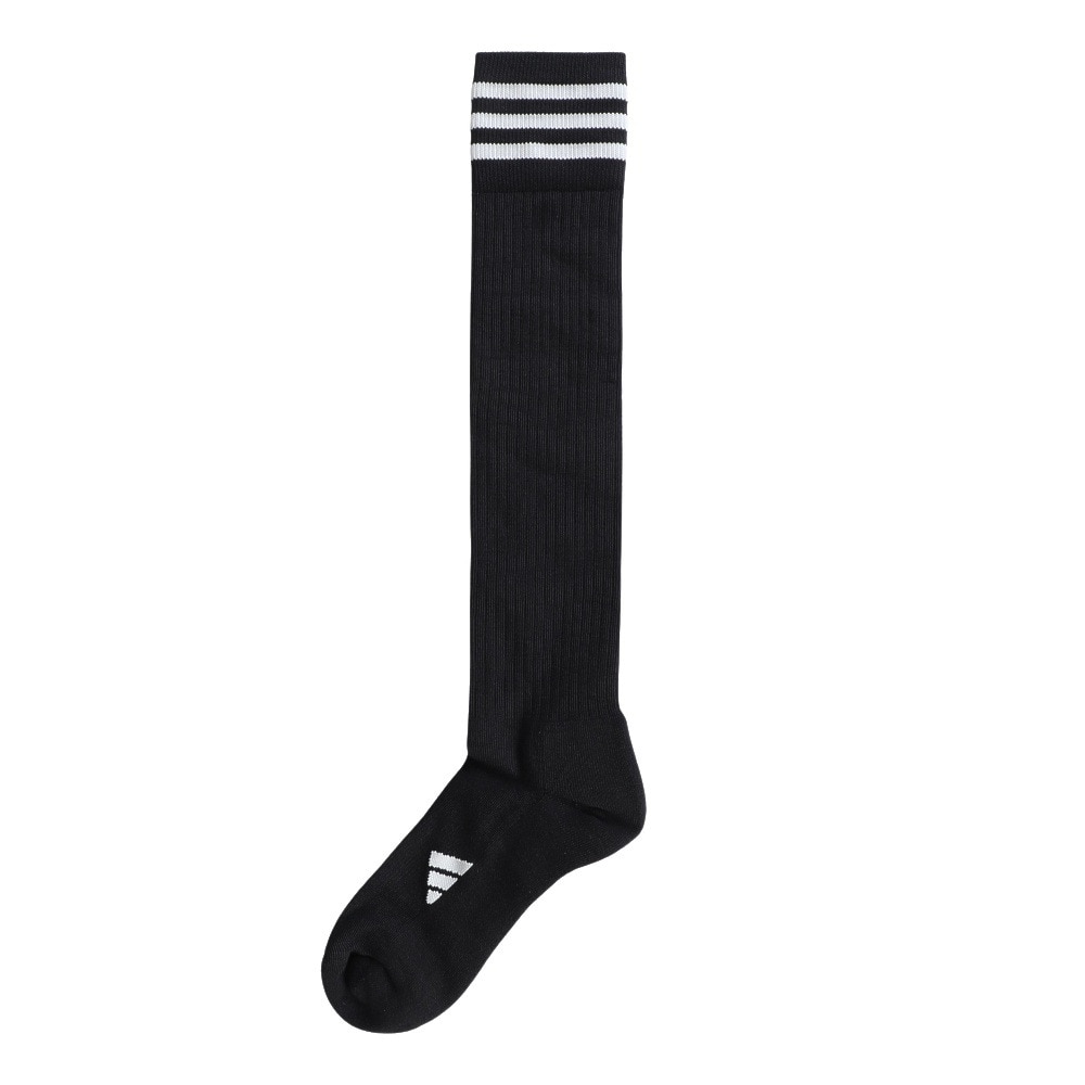 アディダス（adidas）（レディース）ゴルフ ニーハイ スリーストライプス クッションソックス MGR61-HT5768BK/WH