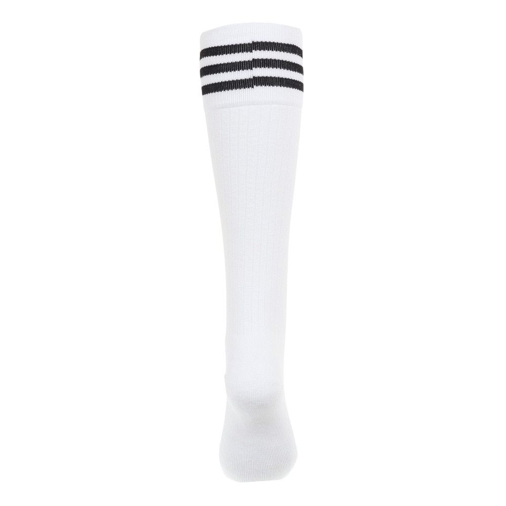 アディダス（adidas）（レディース）ゴルフ ひざ丈 スリーストライプ クッションソックス MGR63-HT5773 WH/BK