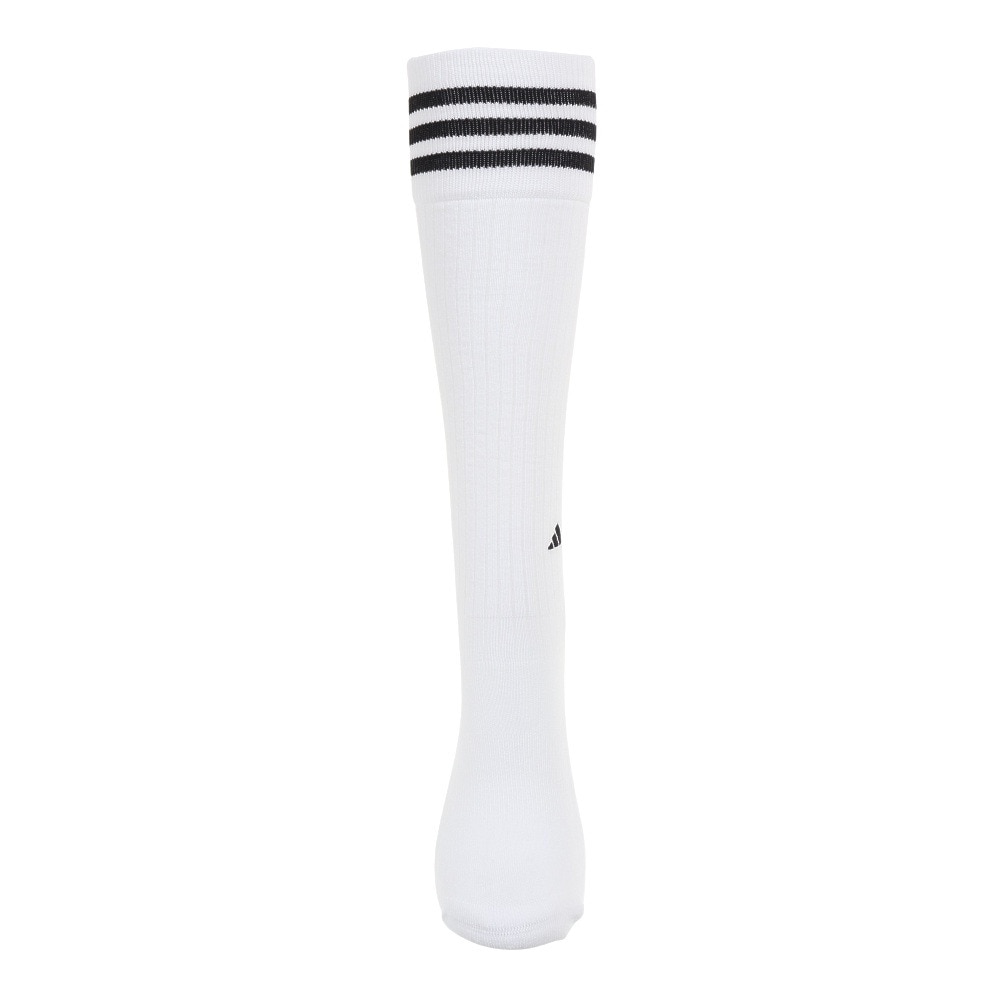 アディダス（adidas）（レディース）ゴルフ ひざ丈 スリーストライプ クッションソックス MGR63-HT5773 WH/BK