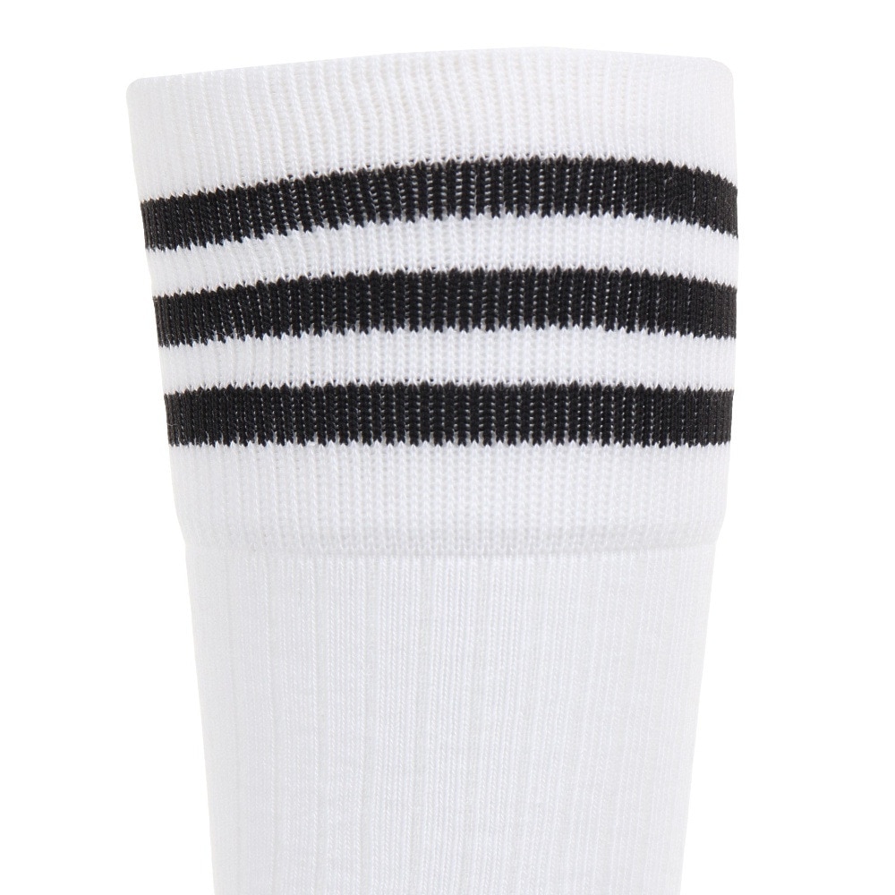 アディダス（adidas）（レディース）ゴルフ ひざ丈 スリーストライプ クッションソックス MGR63-HT5773 WH/BK