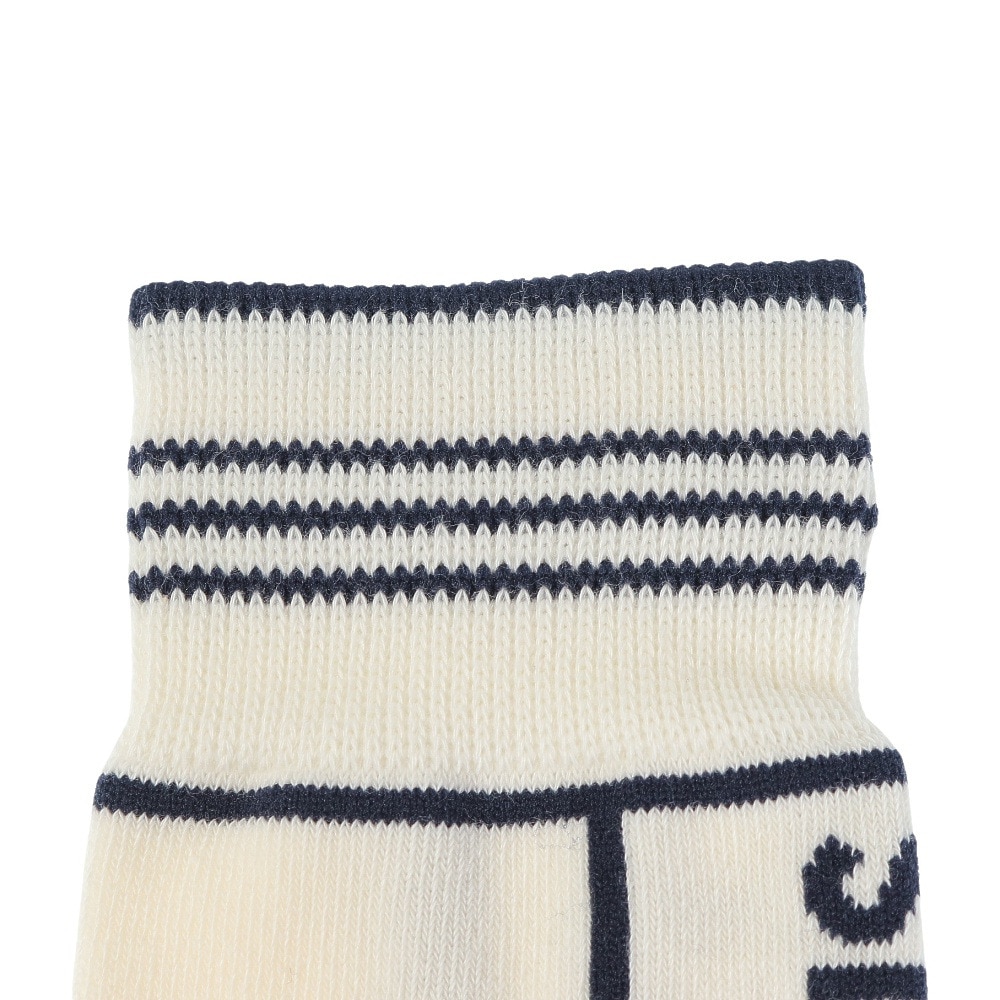 ルコックスポルティフ（lecoqsportif）（レディース）ゴルフ 抗菌防臭 ロゴ入りハイソックス QGCWJB05 WH00