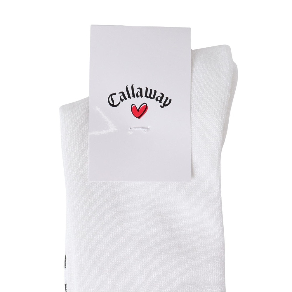 キャロウェイ（CALLAWAY）（レディース）ゴルフ 吸汗速乾 抗菌防臭 ラブキャロウェイ ハイソックス C24193215-1030