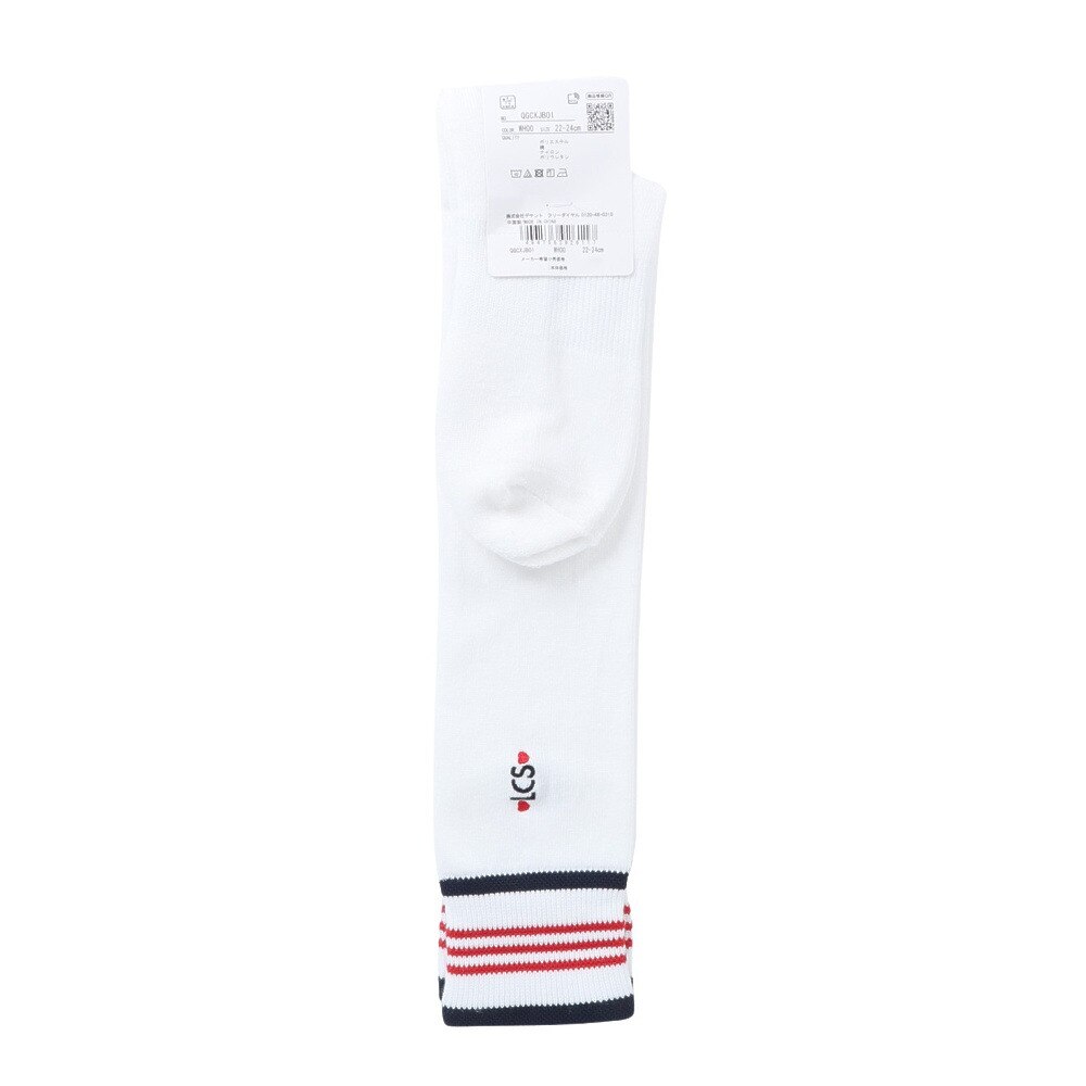 ルコックスポルティフ（lecoqsportif）（レディース）ゴルフ 抗菌防臭 シーズンモチーフハイソックス QGCXJB01 WH00