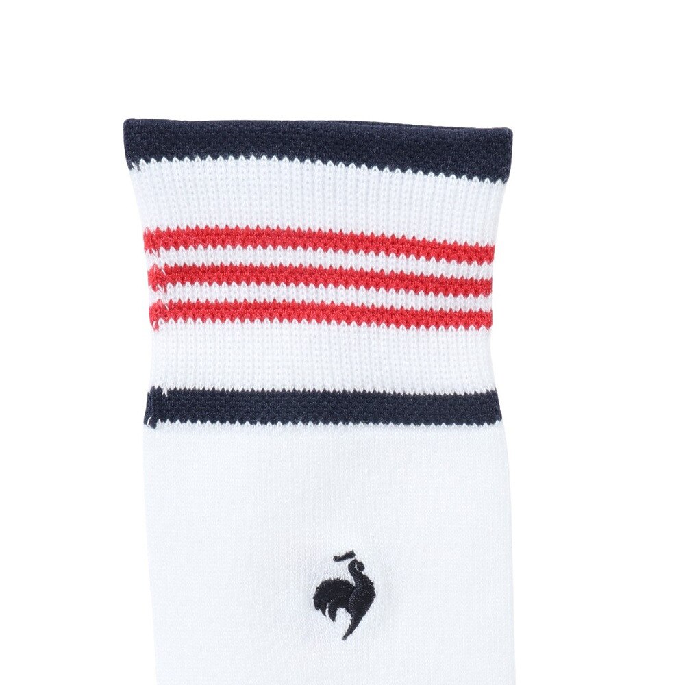 ルコックスポルティフ（lecoqsportif）（レディース）ゴルフ 抗菌防臭 シーズンモチーフハイソックス QGCXJB01 WH00