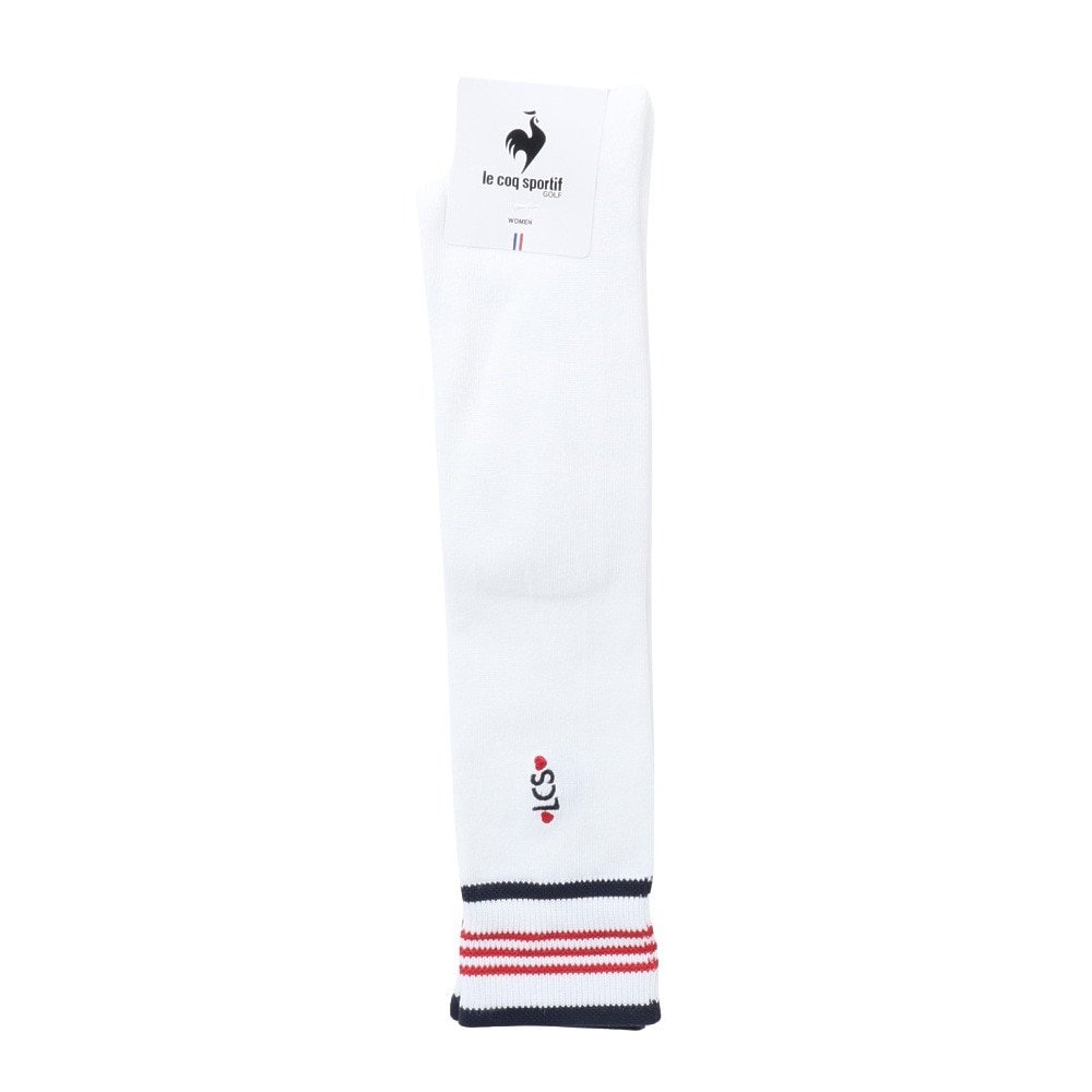 ルコックスポルティフ（lecoqsportif）（レディース）ゴルフ 抗菌防臭 シーズンモチーフハイソックス QGCXJB01 WH00