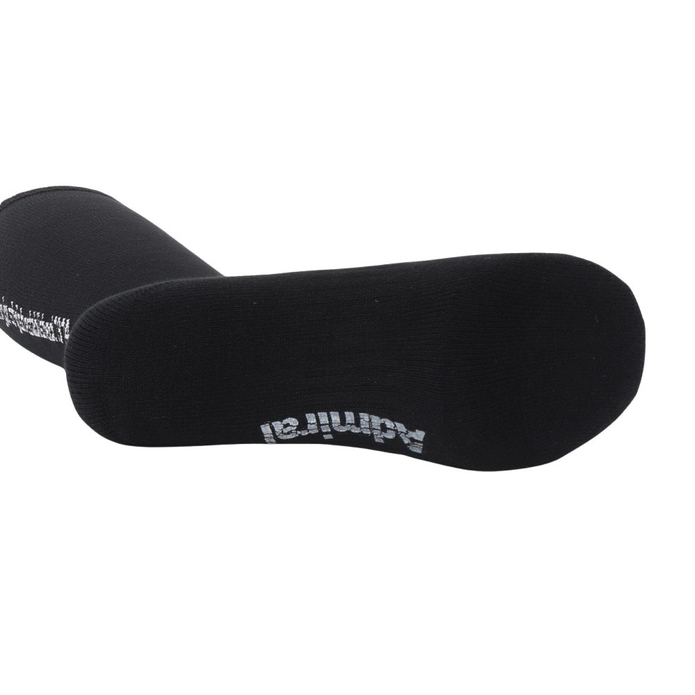アドミラル ゴルフ（Admiral GOLF）（レディース）ゴルフ 抗菌防臭 バックロゴ ハイソックス ADMB4B21-BLK