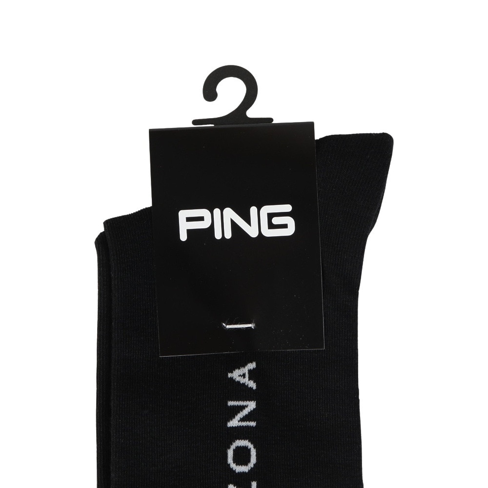 ピン（PING）（レディース）ゴルフ ポリエステル綿混 消臭 ハイソックス 622-4286804-010
