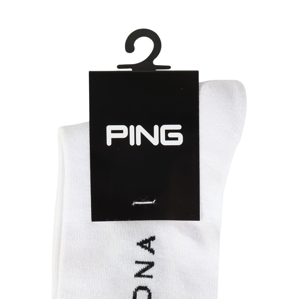 ピン（PING）（レディース）ゴルフ ポリエステル綿混 消臭 ハイソックス 622-4286804-030