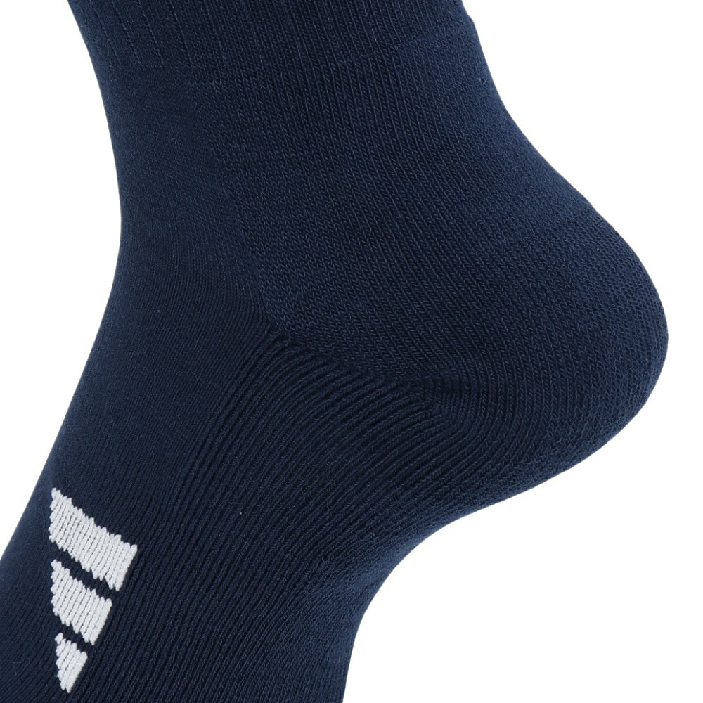 アディダス（adidas）（レディース）ゴルフ ニーハイ スリーストライプス クッションソックス MGR61-JD6597NVY