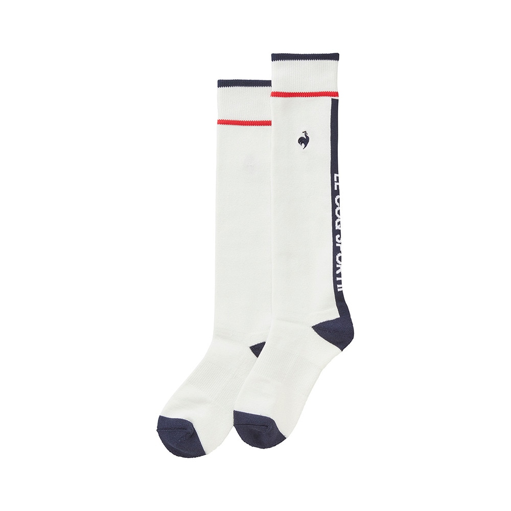 ルコックスポルティフ（lecoqsportif）（レディース）ゴルフ 抗菌防臭 涼感ハイソックス LG5SSO07L WH00