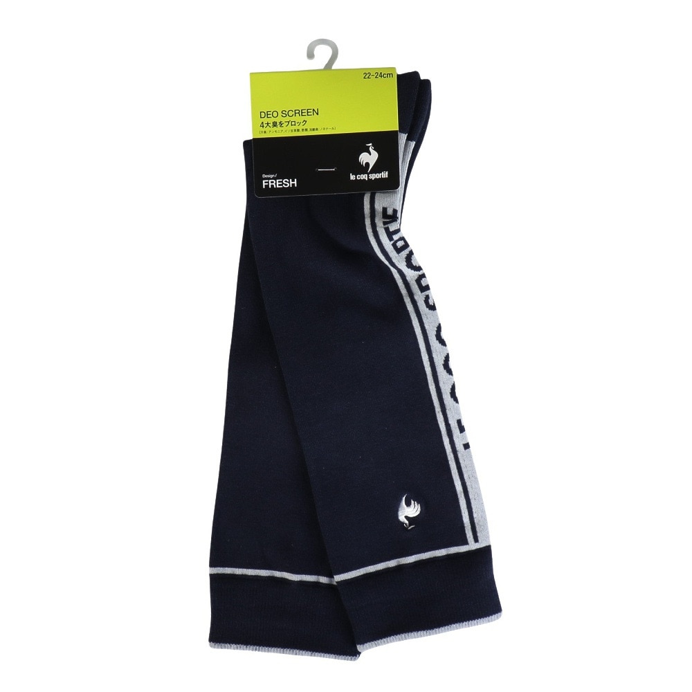 ルコックスポルティフ（lecoqsportif）（レディース）ゴルフ 耐久消臭 足底パイル ヒールラインハイソックス LG5FSO04L NV00