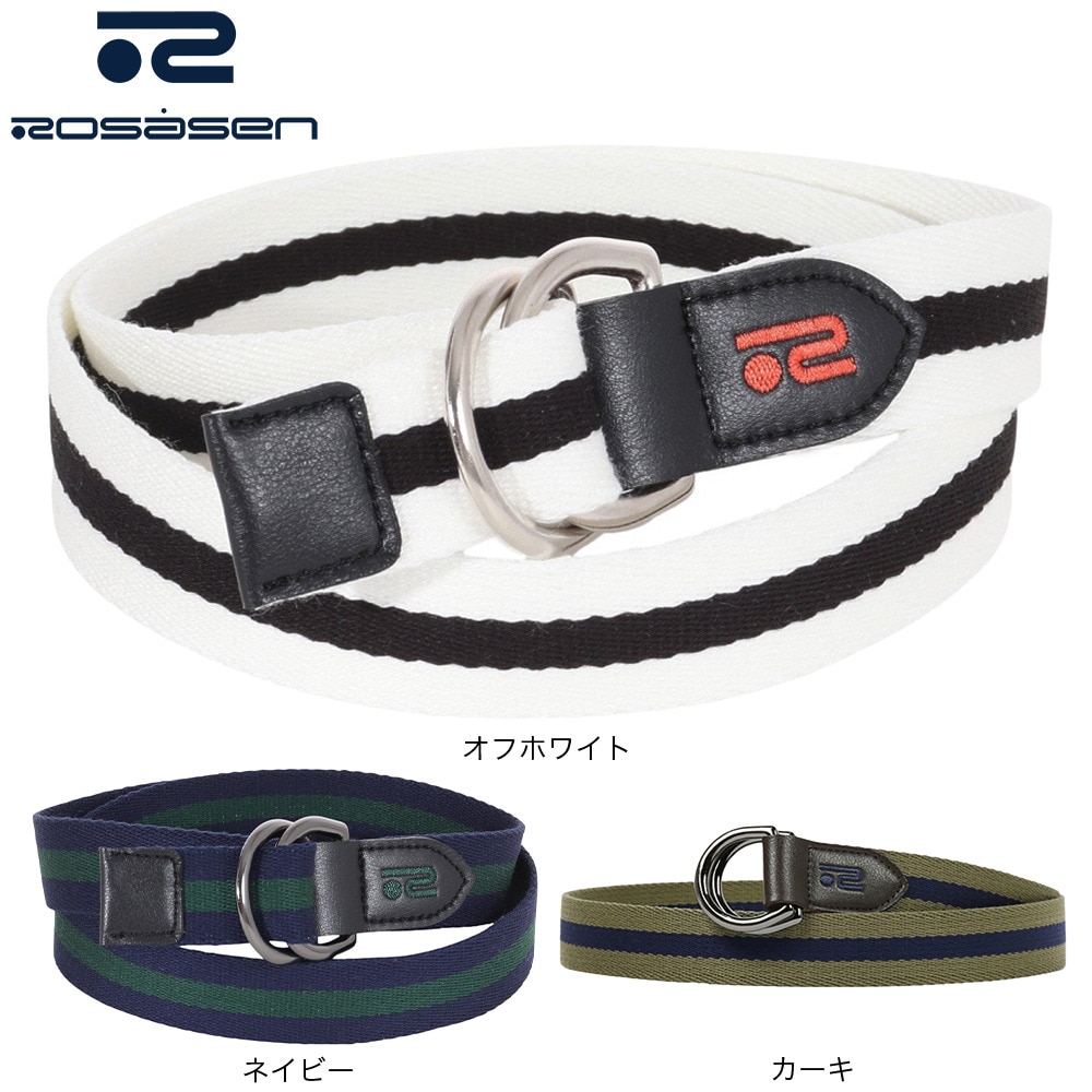 ROSASEN（レディース）ゴルフ ベルト 穴なし ラインテープベルト 046-69861-027