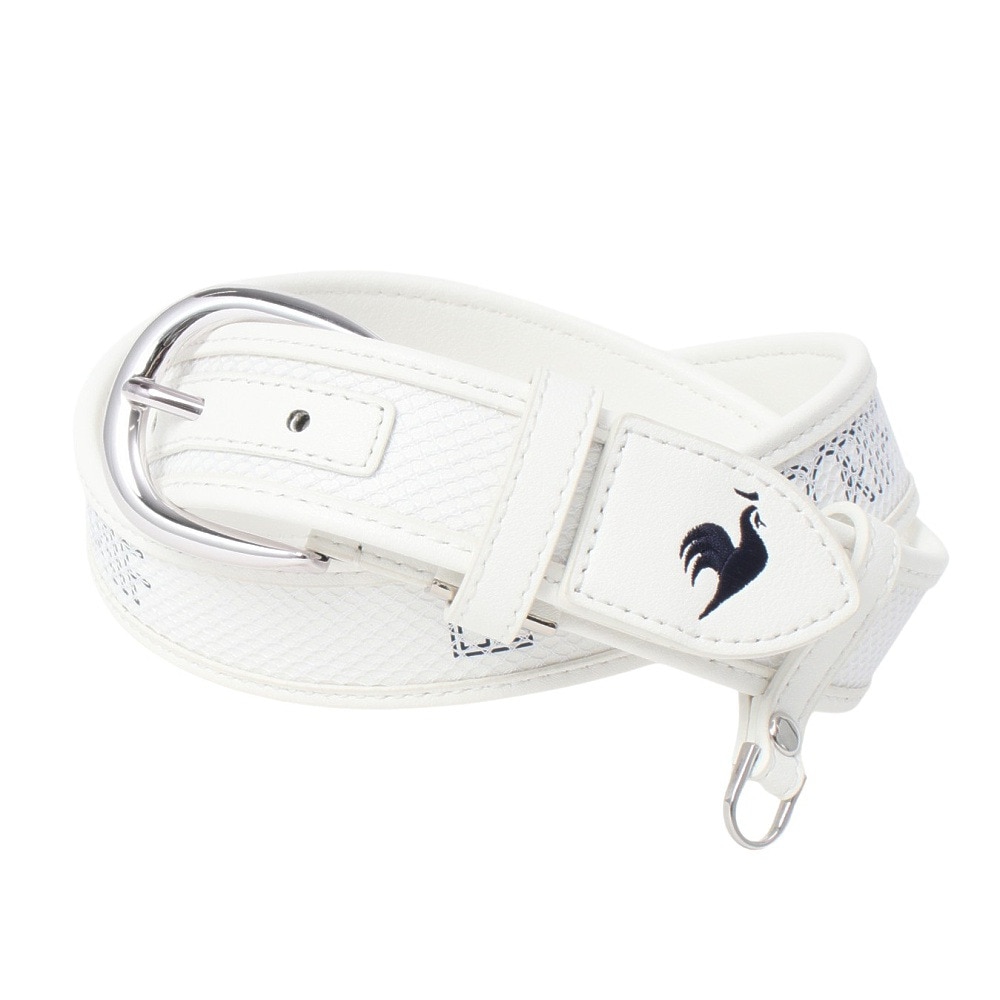 ルコックスポルティフ（lecoqsportif）（レディース）ゴルフ ロゴメッシュベルト LG5SBL00L WH00