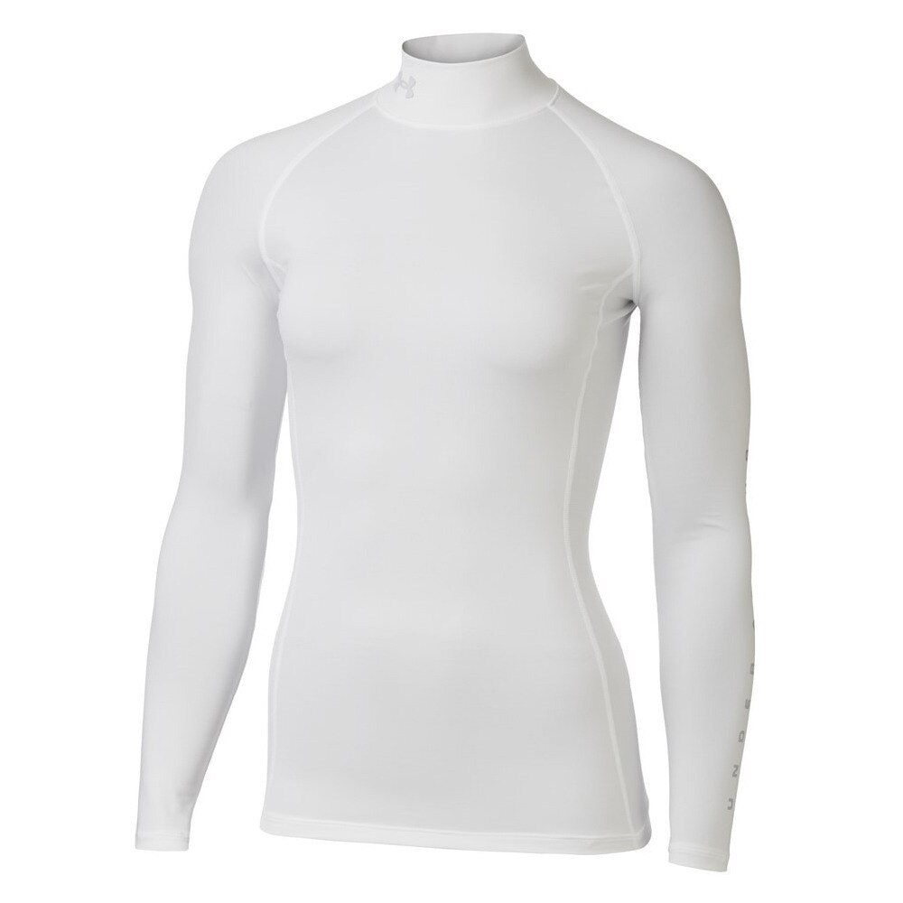 アンダーアーマー（UNDER ARMOUR）（レディース）ゴルフウェア 吸汗速乾 ヒートギア コンプレッション ロングスリーブ モックシャツ 1372779 100