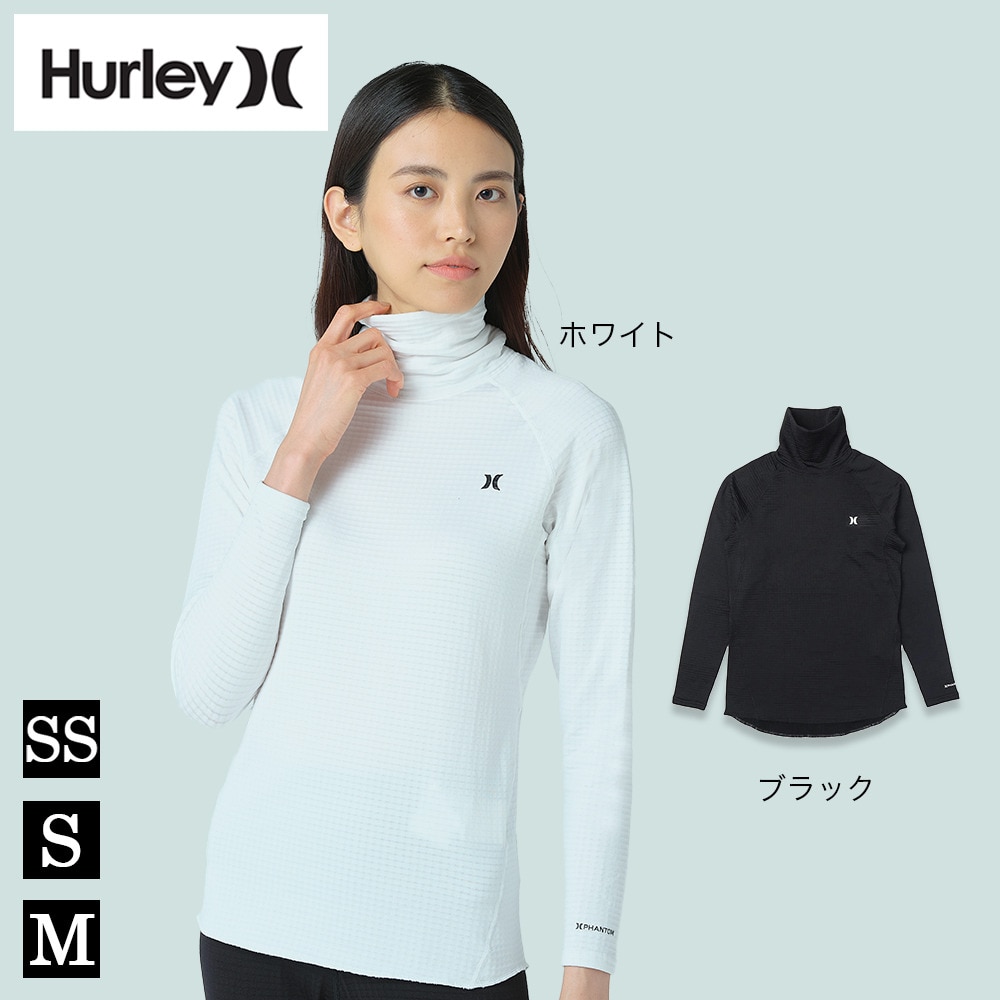 ハーレー（HURLEY）（レディース）ゴルフウェア 防寒 保温 ファントム ワッフル インナー ハイネック 長袖 WIW2200003-WHT