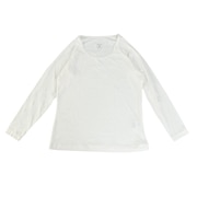 (レディース)ゴルフ 長袖 クルーネック シャツ WHT 25172030